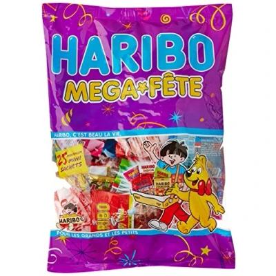 Afbeelding van Haribo mega party 25 mini zakjes