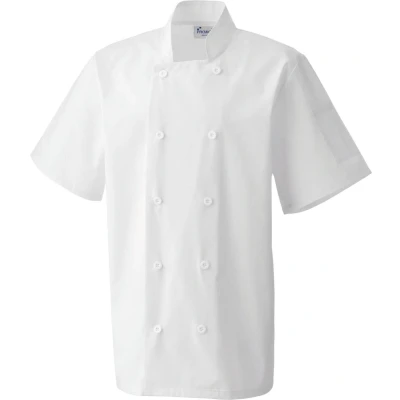 Afbeelding van Premier Short Sleeve Chefs Jacket PR656 White