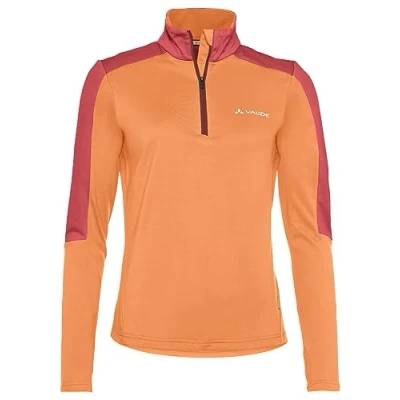 Afbeelding van Vaude Livigno Halfzip Fleece trui, Dames, Maat: 40, Sweet orange