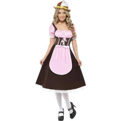 Afbeelding van Oktoberfest Dirndl Halflang Maat M (40 42)