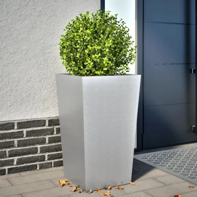 Afbeelding van vidaXL Plantenbak 45x45x75 cm gegalvaniseerd staal