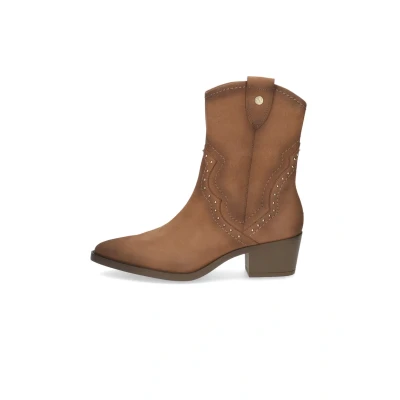 Afbeelding van Caprice Elegante Western MIT CAP Airmotion Cowboy/Bikerlaarsjes, Dames, Maat: 36, Camel nubuc Leer