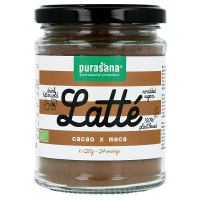 Afbeelding van Purasana Latte Cacao x Maca Bio 120g