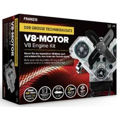 Afbeelding van 1:3 Franzis 67114 1 V8 Engine Kit Plastic Modelbouwpakket