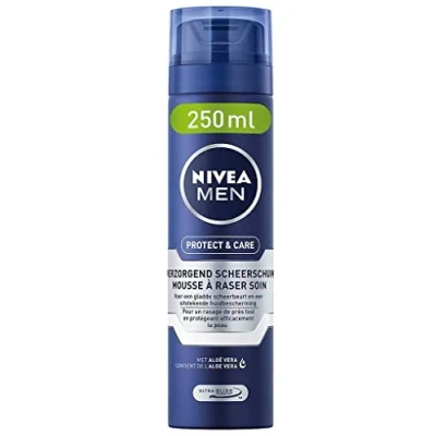 Afbeelding van Nivea Men Protect &amp; Care Verzorgend Scheerschuim 250ML