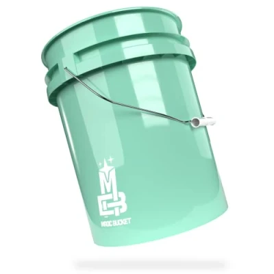 Afbeelding van Magic Bucket Autowasemmer, handwas, mint, ca. 20 liter, geschikt voor Grit Guard, Detail Guardz Dirt Lock, Chemical Guys, Trap, Gamma deksel