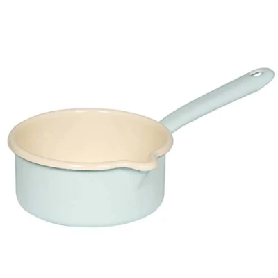 Afbeelding van Riess, 0036 006, steelpan met geëmailleerde handgreep, 0,75 l, Riess turquoise