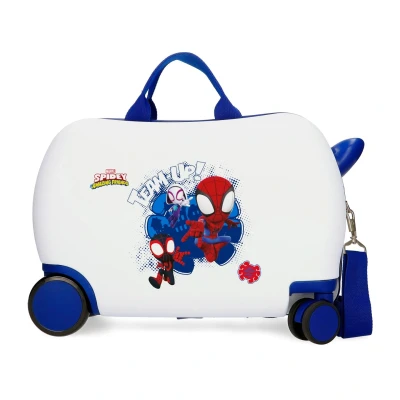 Afbeelding van Spidey Rite on jongens kinderkoffer ABS rol zit