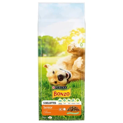 Afbeelding van Bonzo Droogvoer Senior Kip Groente 15 kg