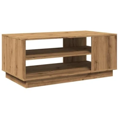 Image de vidaXL Table basse chêne artisanal 102x55x43 cm bois d&#039;ingénierie856801