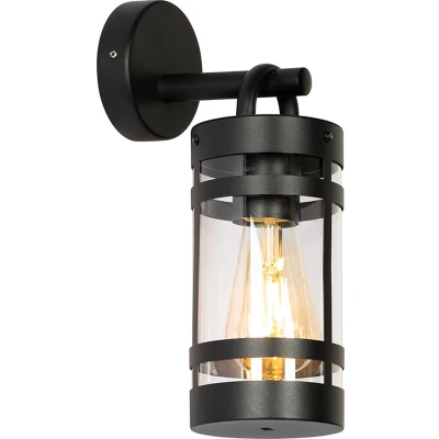 Afbeelding van QAZQA Industriële buiten wandlamp zwart IP44 Ruben