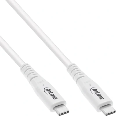 Afbeelding van InLine 35902W, 2 m, USB C, USB4 Gen 3x2, 40 Gbit/s, Wit