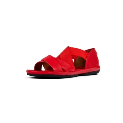 Afbeelding van Camper NINA Sandalen, Dames, Maat: 38, Hellrot Leer/ synthetisch