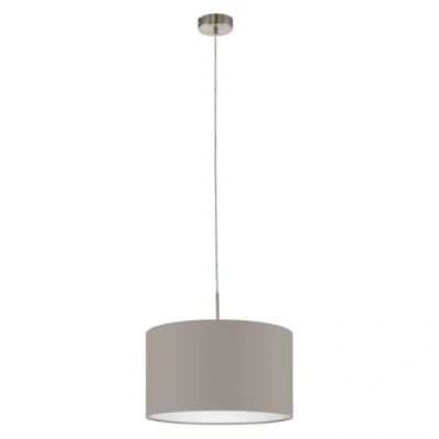 Afbeelding van EGLO Pasteri Hanglamp 1 Lichts Ø380mm. Nikkel Mat Taupe