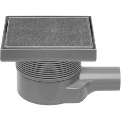 Afbeelding van Easy Drain Aqua Quattro MSI 6 doucheput met zijuitloop 40 (sifonhuis
