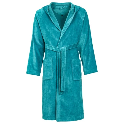 Afbeelding van Vossen Texas Unisex Badjas, Maat: Large, Lagoon