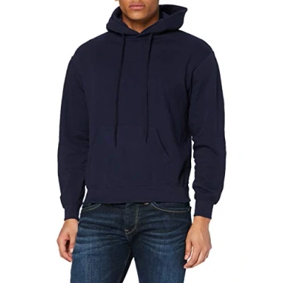Afbeelding van Fruit of the Loom Pullover met capuchon voor heren, Diepe marine, M