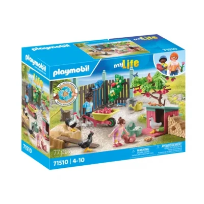 Afbeelding van Playmobil My Life Kleine kippenfarm in Tiny House tuin 71510