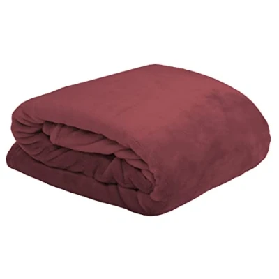 Afbeelding van Lovely Casa Knuffeldeken afmetingen 130 x 160 cm 100% polyester kleur Marsala model knuffeldier deken fleecedeken zacht, warm, gezellig voor de bank