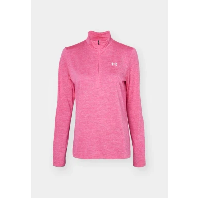 Afbeelding van Under Armour 1/2 ZIP Twist Longsleeve, Dames, Maat: Large, Super pink