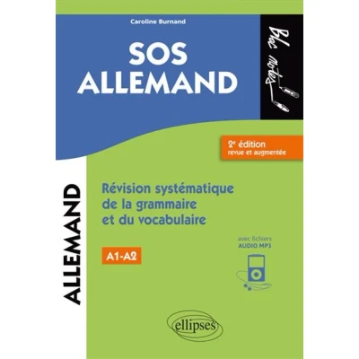 Image de SOS allemand. Révision systématique de la grammaire et du vocabulaire. Niveau 1 (A1) 2e édition revue augmentée. (fichiers audio)