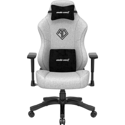 Afbeelding van Andaseat Phantom 3 pro gaming stoel chair gamestoel ergonomische bureaustoelen voor volwassenen nek en rug steun verstelbaar comfort kras vlek bestendig extra sterk stalen frame constructie hoogwaardige schuimvulling grijs