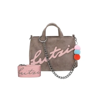 Afbeelding van Fritzi aus Preußen Handtas Schoudertas Big Baby Limited Ranch Vintage Crossbody Bag Old Wood Taupe