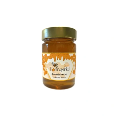Afbeelding van Premium amandelhoning Spanje 450g Honingwinkel ( Honing Vloeibaar Honingpot