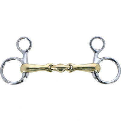 Afbeelding van HKM Bit Argentaan 16mm met Edelstaalringen 40mm 12,5cm Agradi.be