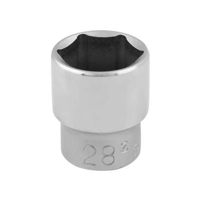 Afbeelding van UNIOR 600869 Steeksleutelelement 1/2 Zeskant ISO 1456:2009, 2725 1, DIN 3124 28 Chroom vanadium staal, Molybdeenstaal