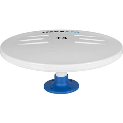 Afbeelding van MegaSat T4 Actieve DVB T/T2 omnidirectionele antenne Auto, Mobiel, Vrachtwagen, Buiten Versterking: 30 dB Wit