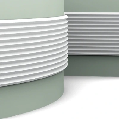 Afbeelding van Orac W108F Zigzag wandpaneel 200x25x1.8 cm voor een flexibele creatieve afwerking van deur en wand