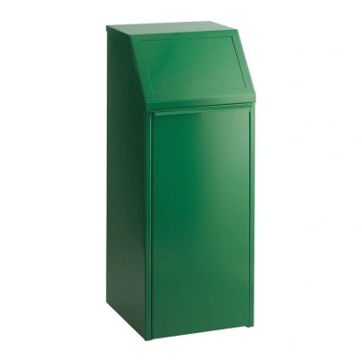 Afbeelding van Afvalbak met pushdeksel 70 ltr groen