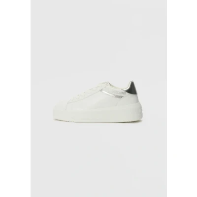 Afbeelding van Love Moschino Eclipse Sneakers laag, Dames, Maat: 37, White/silver Hoogwaardig imitatieleer