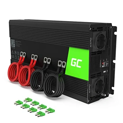 Afbeelding van GREEN CELL 24V Voltage/Spanning Omvormer naar 220V/230V, 2000W(continu) zuivere sinusgolf
