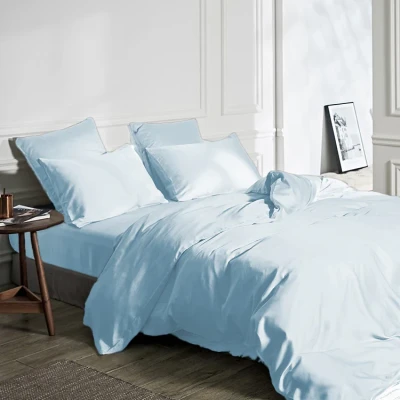 Afbeelding van Dekbedovertrek 100% Bamboe 1 persoons (140x200/220), Kleur: Antraciet Effen Primaviera Deluxe Ga naar Dekbed Discounter.nl &amp; Profiteer