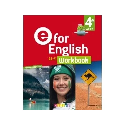 Image de E for English 4e Anglais Ed. 2017 Workbook
