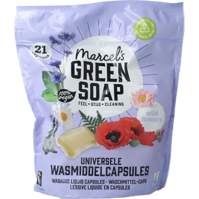 Afbeelding van Marcel&#039;s Green Soap Wascapsules Wilde Bloemen 21 capsules