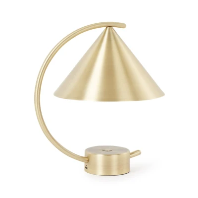 Afbeelding van Ferm LIVING Meridian Tafellamp 26 X Ø17 Cm Goud