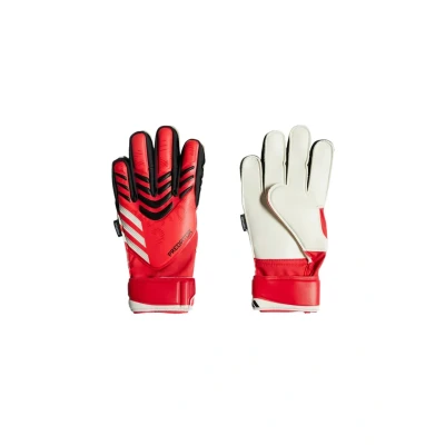 Afbeelding van adidas Performance Predator Match Fingersave Keepershandschoenen Kids Kinderen Rood 6 1/2