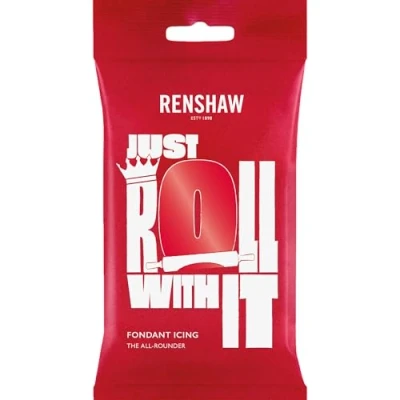 Image de Renshaw Glaçage fondant prêt à rouler Rouge coquelicot 250 g (1 pièce)