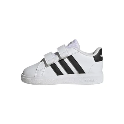 Image de adidas Mixte bébé Grand Court Lifestyle Hook and Loop Shoes, Cloud White/Core Black/Core Black, 22 EU