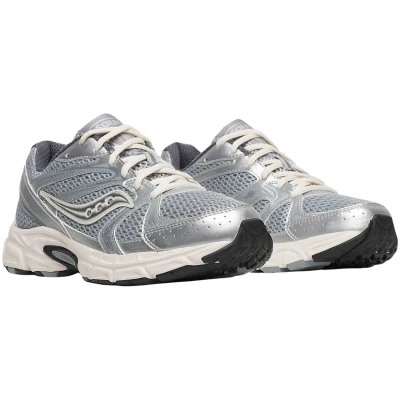 Afbeelding van Saucony RIDE Millennium Sneakers laag, Dames, Maat: 39, Silver/cream Imitatieleer/ textiel