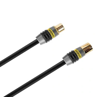 Afbeelding van Monster MV2A Quad Shielded Performance Coaxial PAL Antenna Kabel Multilingual