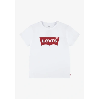 Afbeelding van Levi&#039;s Tiener Batwing T shirt Girl&#039;s 14A Wit / Red/White
