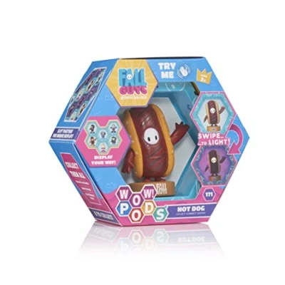 Afbeelding van WOW! PODS Fall Guys Lichtgevende heksenfiguur met beweegbare kop, van het ultieme knockout videospel, officieel product, verzamelspeelgoed en geschenken, voor jongens meisjes hotdog
