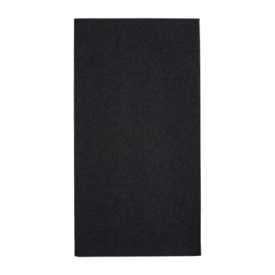 Afbeelding van Fiesta Recyclebaar Premium Tablin Dinerservet Zwart 40x40cm Airlaid 1/8 Vouw (pack van 500) FE276 Restaurant Hotel Professioneel