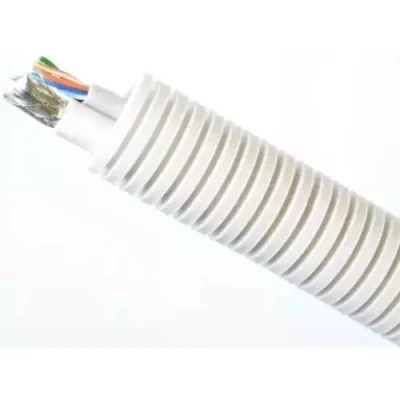 Afbeelding van Preflex flexibele buis (20mm) met Coax kabel en UTP CAT.6 kabel, rol 100 meter