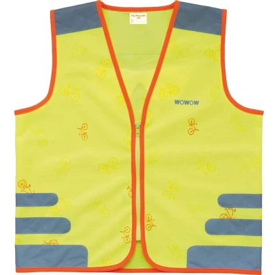 Afbeelding van WOWOW Design Fluo hesje kind Nuty jacket yellow XS