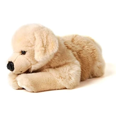 Afbeelding van Uni Toys Golden Retriever, liggend 40 cm (lengte) pluche hond, huisdier pluche, knuffeldier
